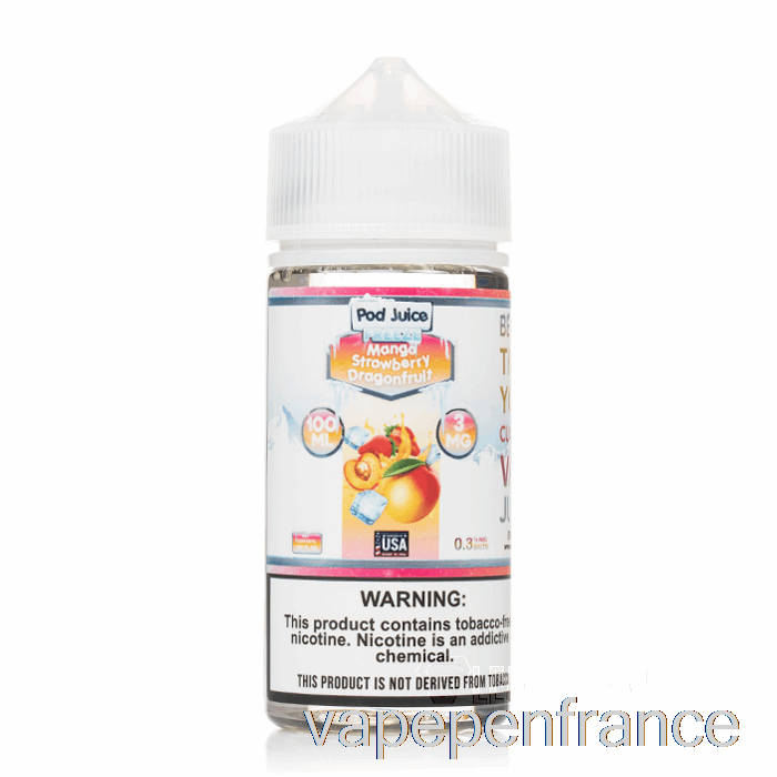 Congeler Le Fruit Du Dragon Mangue Fraise - Jus De Gousse - 100 Ml 3 Mg Stylo Vape